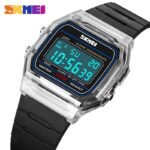 Skmei - 2056 - Women Neon Clear Digital Watch - White/Black - Image 3