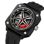 Skmei 2362 Trendy Wheel Spinner Quartz Silicon Strap - Black