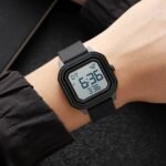 Skmei - 2558 - Minimal Time Digital Watch - Black/White - Image 3