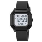 Skmei - 2558 - Minimal Time Digital Watch - Black/White