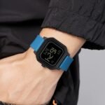 Skmei - 2558 - Minimal Time Digital Watch - Blue - Image 3