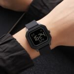 Skmei - 2558 - Minimal Time Digital Watch - Black/Black - Image 3
