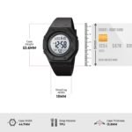 Skmei 2048 Digital Sports Watch - black/white - Image 6