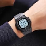 SKMEI 2428 Digital Casual Sports Watch - Black/White - Image 3