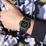 SKMEI 2428 Digital Casual Sports Watch - Black/black - Image 3