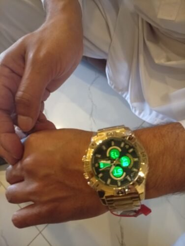 SKMEI 2593 Heavy Duty Digital Chronograph Sports Watch - gold photo review