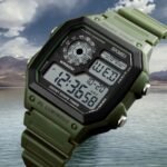 SKMEI 1299 Digital Dual Time Sports Watch - armygreen