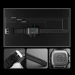 SKMEI 1299 Digital Dual Time Sports Watch - black - Image 4