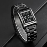 SKMEI 1812 Compact Square Digital Watch - Black/black - Image 2