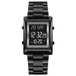 SKMEI 1812 Compact Square Digital Watch - Black/black