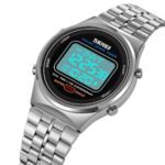 SKMEI 1882 Classic Round Digital Watch - silver/white - Image 6