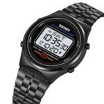 SKMEI 1882 Classic Round Digital Watch - Black/white