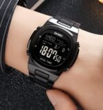 SKMEI 2004 Digital Chronograph Countdown Timer Watch - Black/black - Image 2