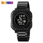 SKMEI 2131 Square Dial Digital Dual Time Watch - carbonfiber