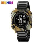 SKMEI 2131 Square Dial Digital Dual Time Watch - armygreem/camo