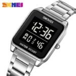 SKMEI 2154 Rectangle Digital Sports Wristwatch - silver/black - Image 3