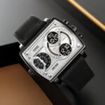 SKMEI 2229 Multi-Zone Analog Digital Sports Watch - black/silver/leather - Image 2