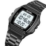 SKMEI 2239 Square Digital Countdown Timer Watch - black