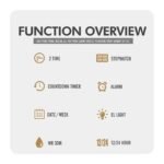 SKMEI 2239 Square Digital Countdown Timer Watch - silver - Image 6