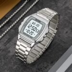 SKMEI 2239 Square Digital Countdown Timer Watch - silver - Image 2