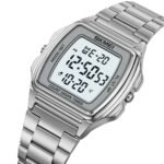 SKMEI 2239 Square Digital Countdown Timer Watch - silver