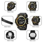 SKMEI 2245 Military Style Digital Sports Watch - gold - Image 2