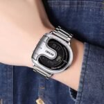 SKMEI 2298 Digital Chronograph Sports Wristwatch - silver/black - Image 4