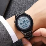 SKMEI 2302 Digital World Time Watch - black/white - Image 3