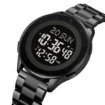 SKMEI 2302 Digital World Time Watch - black/black