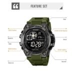 SKMEI 2318 Rugged Digital Sport Watch - armygreen - Image 4
