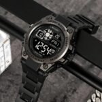 SKMEI 2318 Rugged Digital Sport Watch - black/black - Image 2