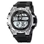 SKMEI 2318 Rugged Digital Sport Watch - black/silver