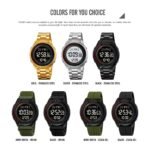 SKMEI 2412 Digital Countdown World Time Sports Watch - black/steel - Image 9