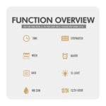 SKMEI 2415 Compact Digital Silicone Strap Watch - Gold - Image 6