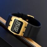 SKMEI 2415 Compact Digital Silicone Strap Watch - Gold - Image 2