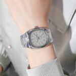 SKMEI 2420 Unisex Analog Quartz Day-Date Watch - silver/grey - Image 3