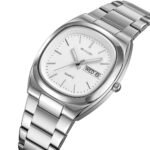 SKMEI 2420 Unisex Analog Quartz Day-Date Watch - silver/white