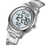SKMEI 2425 Round Digital Countdown Watch - silver/white