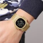 SKMEI 2428 Digital Casual Sports Watch - gold - Image 3
