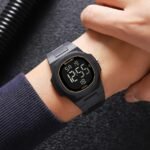 SKMEI 2428 Digital Casual Sports Watch - black/gold - Image 3