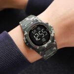 SKMEI 2428 Digital Casual Sports Watch - armygreen/camo - Image 3