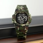 SKMEI 2428 Digital Casual Sports Watch - armygreen/camo - Image 2