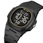 SKMEI 2428 Digital Casual Sports Watch - black/gold