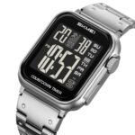 SKMEI 2447 Square Digital Countdown Timer Watch - silver/black