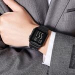 SKMEI 2447 Square Digital Countdown Timer Watch - black/black - Image 3