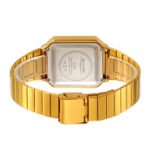 SKMEI 2448 Vintage Square Digital Stainless Steel Watch - Gold/white - Image 4