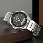 SKMEI 2459 Analog Digital World Time Sports Watch - silver/black - Image 2