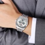 SKMEI 2503 Digital Tachymetre Countdown Timer Watch - silver/silver/white/steel - Image 3