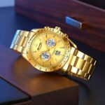 SKMEI 2503 Digital Tachymetre Countdown Timer Watch - black/gold/white/steel - Image 2