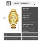 SKMEI 2503 Digital Tachymetre Countdown Timer Watch - black/gold/white/steel - Image 5